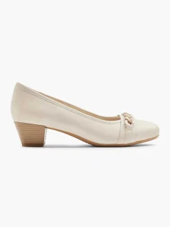 Easy Street Comfort Schoenen-Beige Pump Sierketting