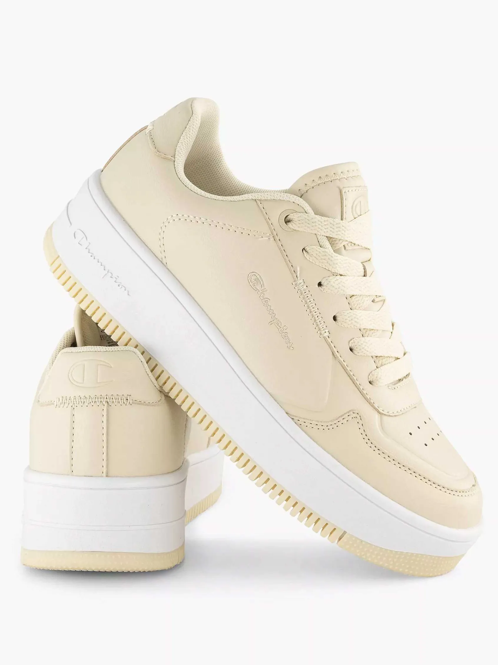 Champion Sneakers-Beige Rebound Platform Low