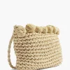 Graceland Online Exclusive Accessoires-Beige Rieten Schoudertas