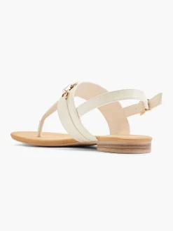 Graceland Sandalen-Beige Sandaal Sierketting