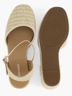 Graceland Pumps-Beige Sandaal Sleehak