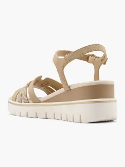 Graceland Sandalen-Beige Sandalette