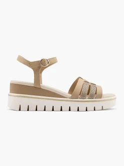 Graceland Sandalen-Beige Sandalette