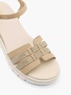 Graceland Sandalen-Beige Sandalette