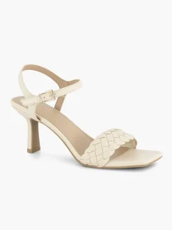 Graceland Sandalen-Beige Sandalette Gevochten