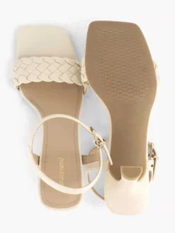 Graceland Sandalen-Beige Sandalette Gevochten
