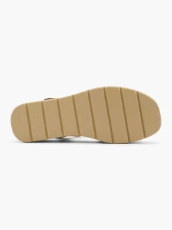 Bench Sandalen-Beige Sandalette Sleehak