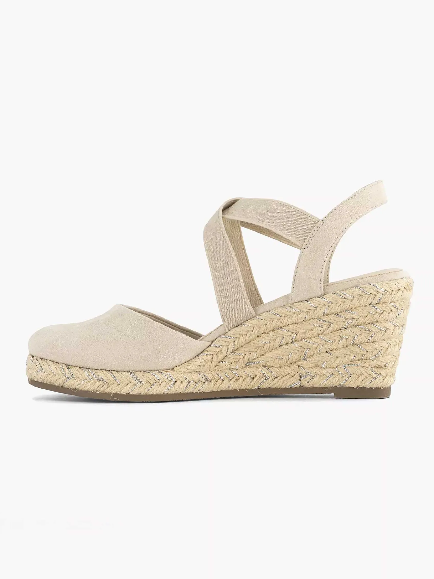Graceland Sandalen-Beige Slingback Sleehak