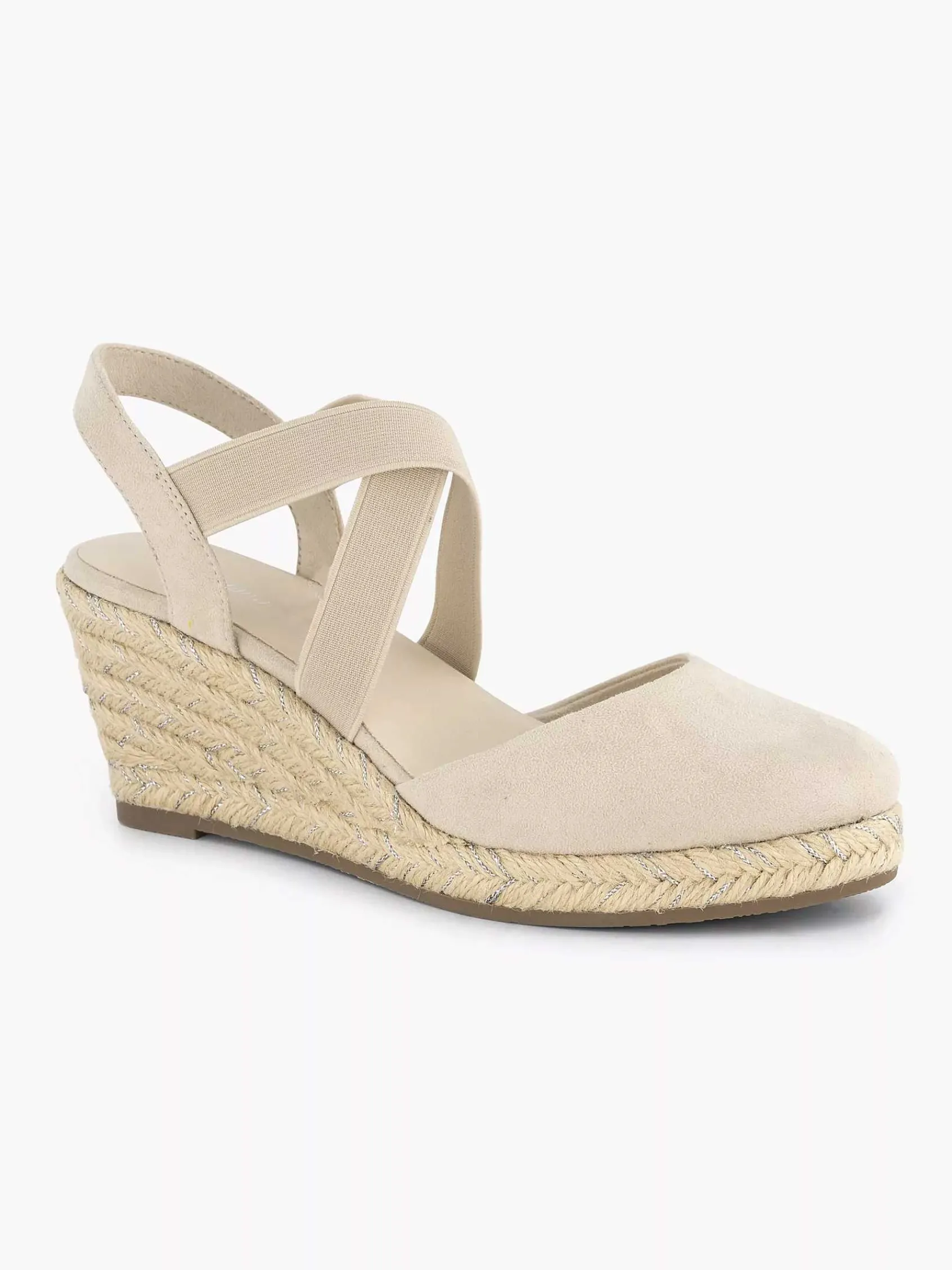 Graceland Sandalen-Beige Slingback Sleehak