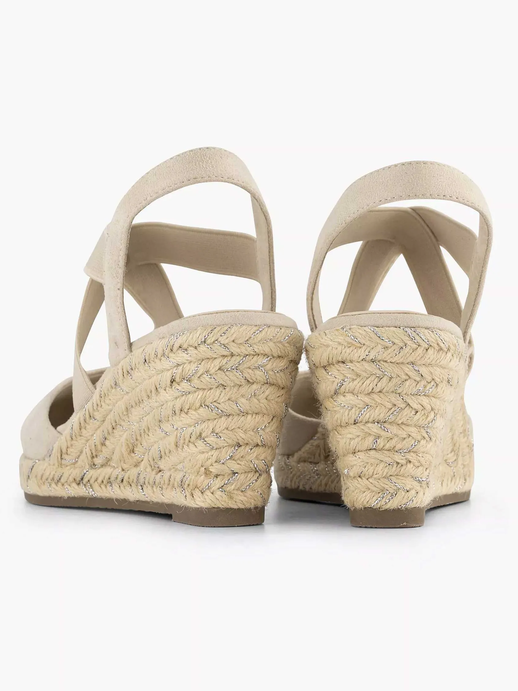 Graceland Sandalen-Beige Slingback Sleehak