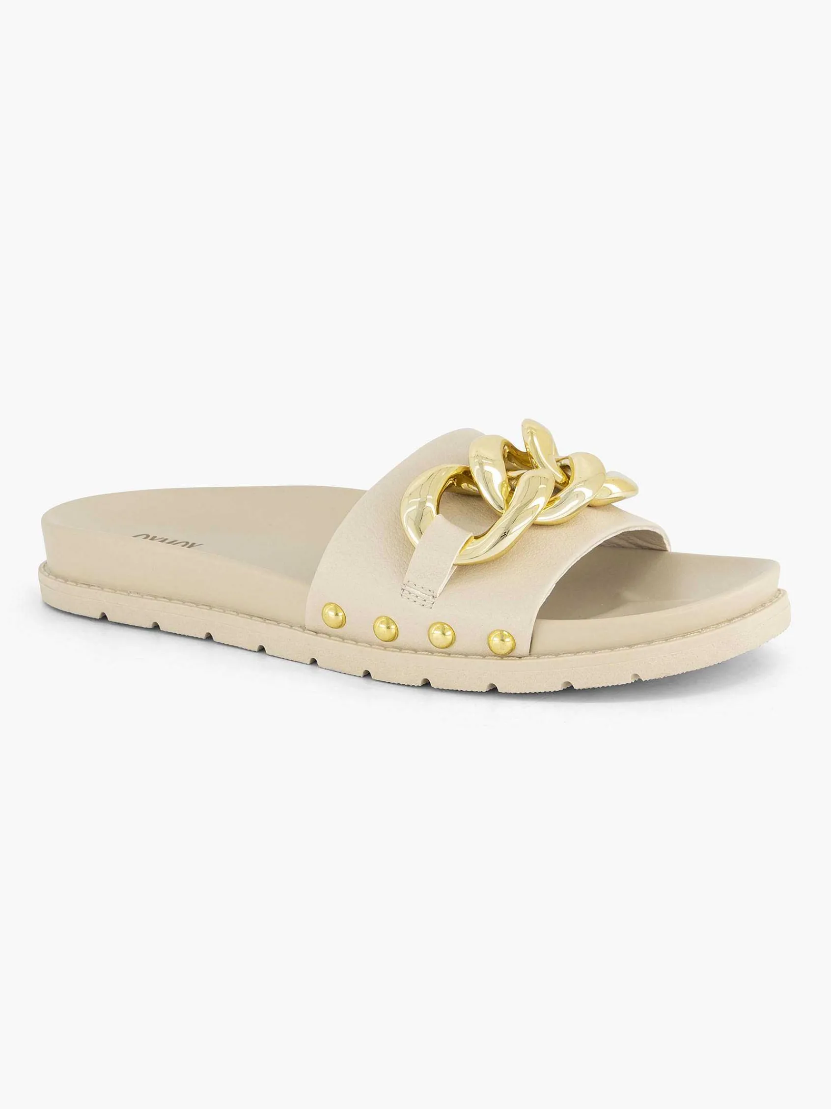 Oxmox Slippers-Beige Slipper Sierketting