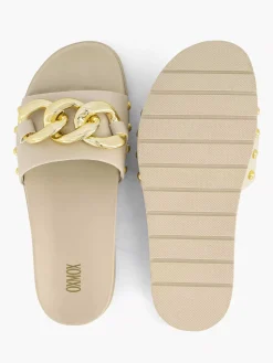Oxmox Slippers-Beige Slipper Sierketting