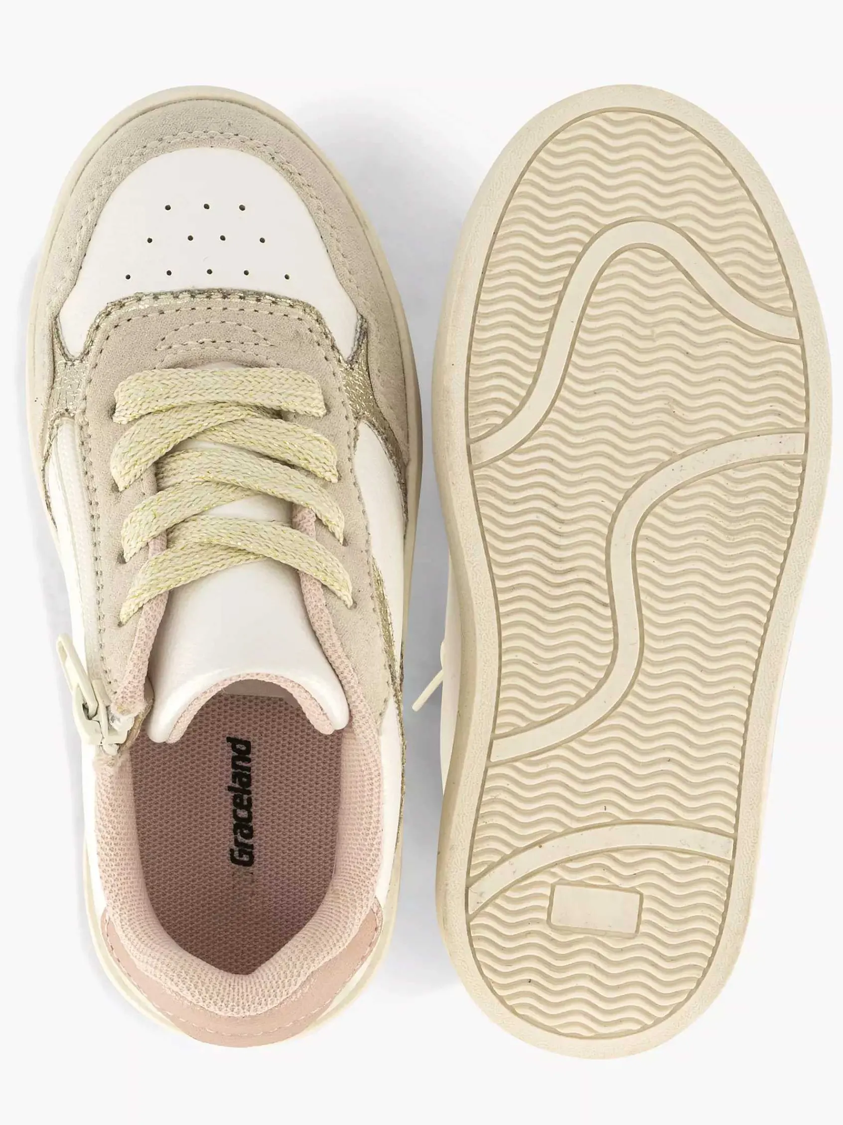 Graceland Jongensschoenen-Beige Sneaker