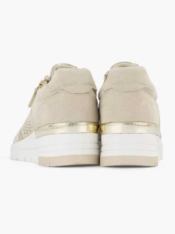 Easy Street Comfort Schoenen-Beige Sneaker Sleehak