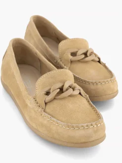 5th Avenue Instappers-Beige Suede Instapper Sierketting
