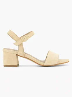 5th Avenue Pumps-Beige Suede Sandalette