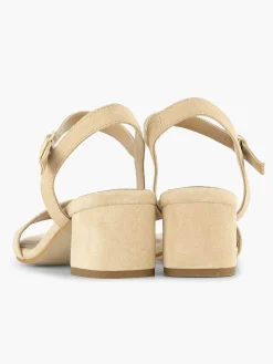 5th Avenue Pumps-Beige Suede Sandalette