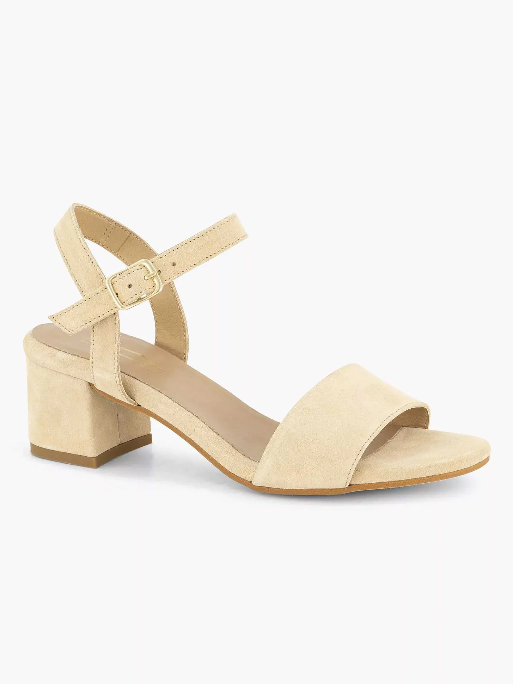5th Avenue Pumps-Beige Suede Sandalette