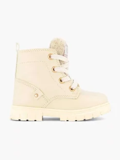 Graceland Babyschoenen-Beige Veterboot Teddy