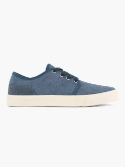 Memphis One Sneakers-Blauwe Canvas Sneaker