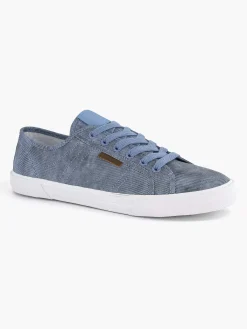 Memphis One Sneakers-Blauwe Canvas Sneaker