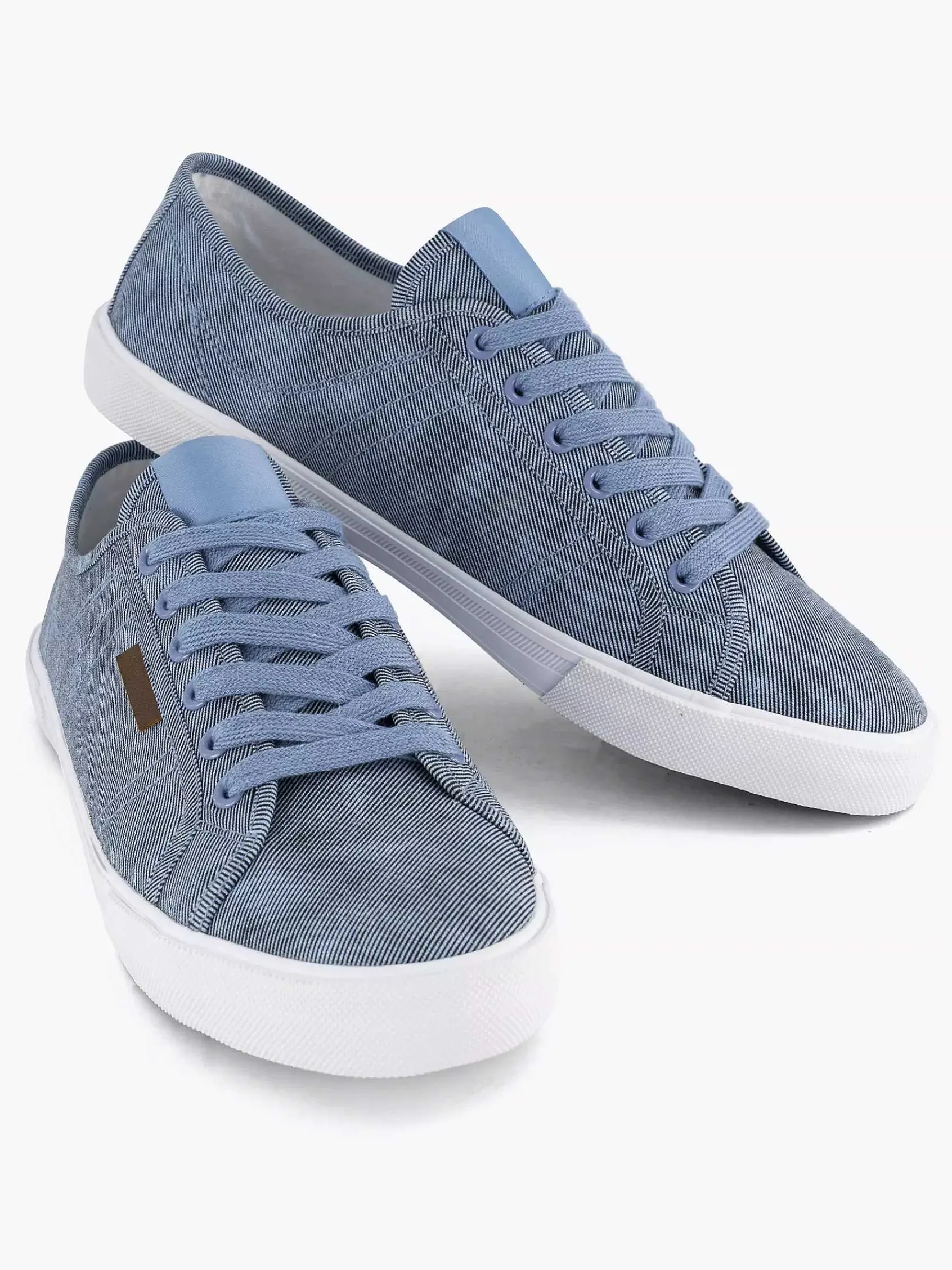 Memphis One Sneakers-Blauwe Canvas Sneaker