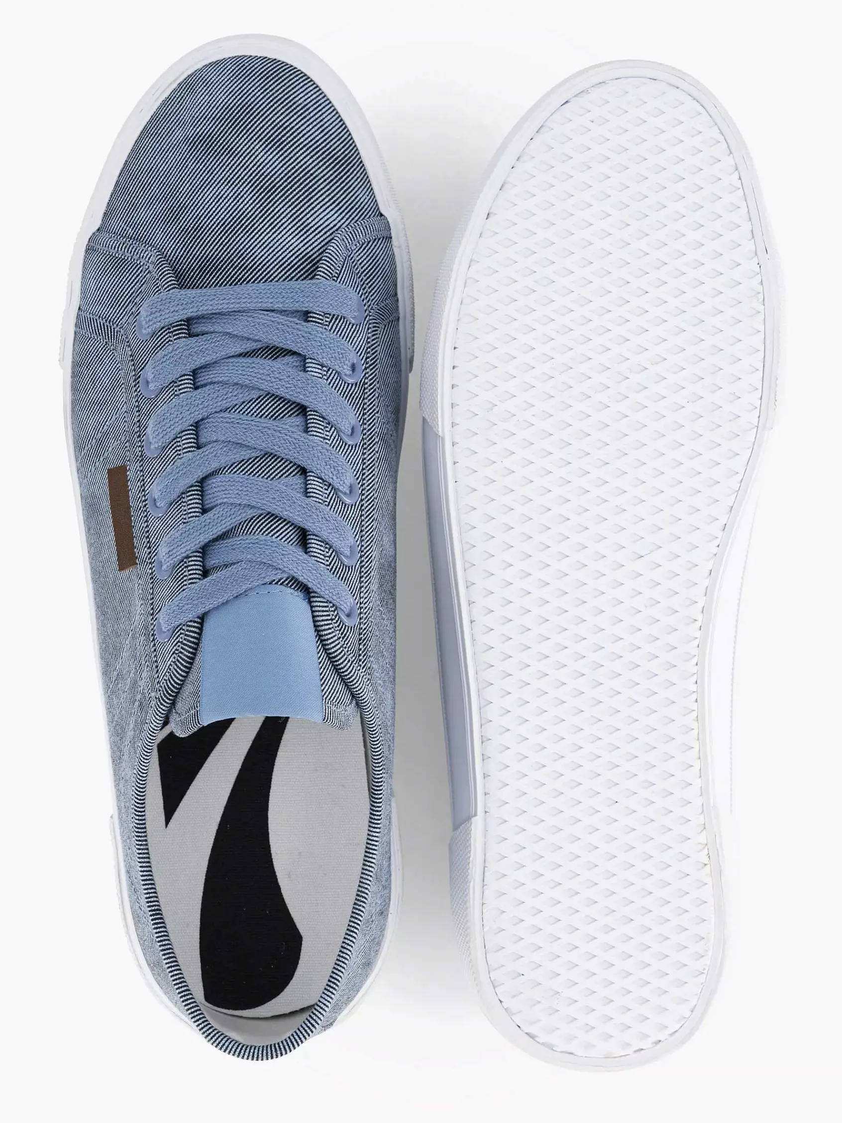 Memphis One Sneakers-Blauwe Canvas Sneaker