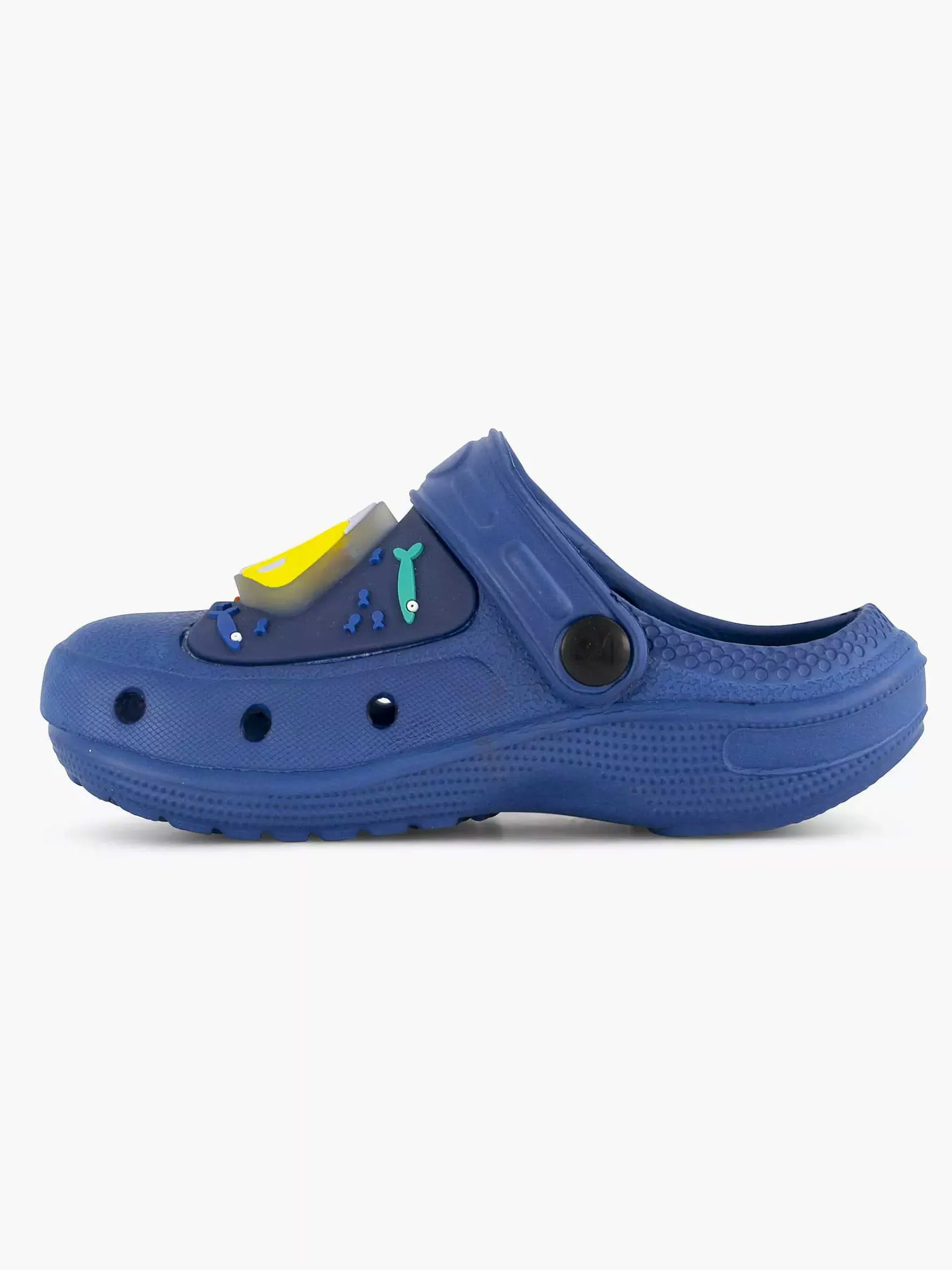 Blue Fin Babyschoenen-Blauwe Clog Lichtjes