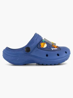 Blue Fin Babyschoenen-Blauwe Clog Lichtjes