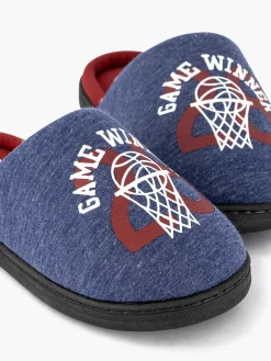 Vty Jongensschoenen-Blauwe Instap Pantoffel