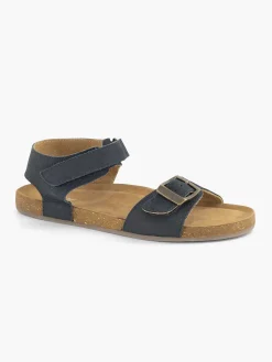 Vty Jongensschoenen-Blauwe Leren Sandaal