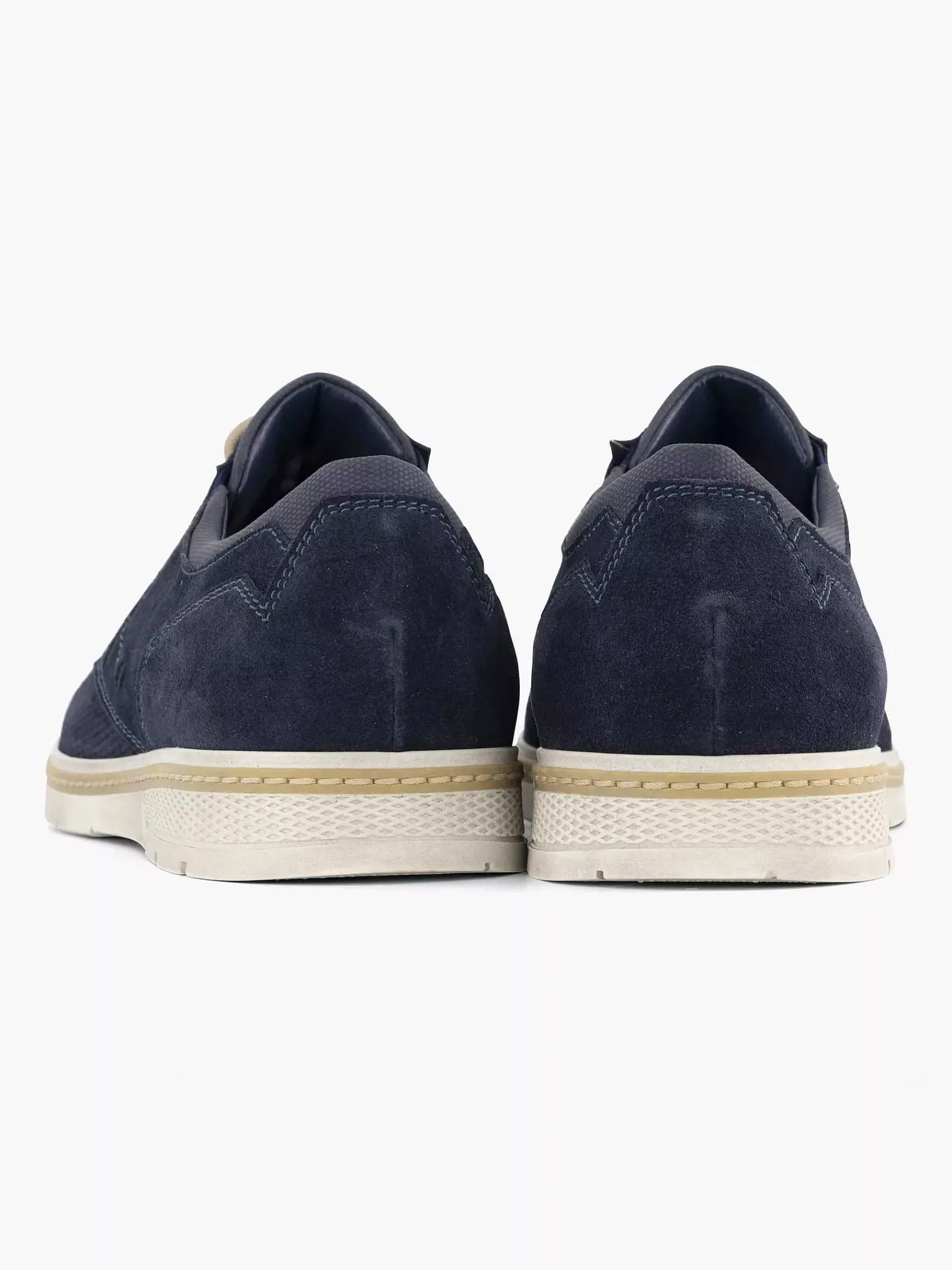 Gallus Geklede Schoenen-Blauwe Leren Veterschoen