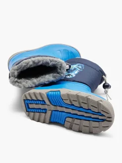 Jurassic World Babyschoenen-Blauwe Regenlaars Dino Gevoerd