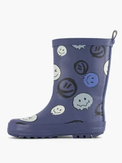 Landrover Jongensschoenen-Blauwe Regenlaars Smiley