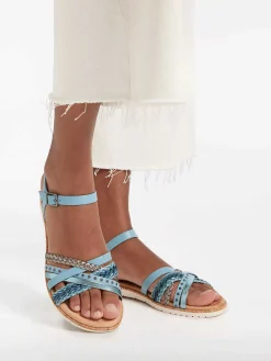 Graceland Sandalen-Blauwe Sandaal