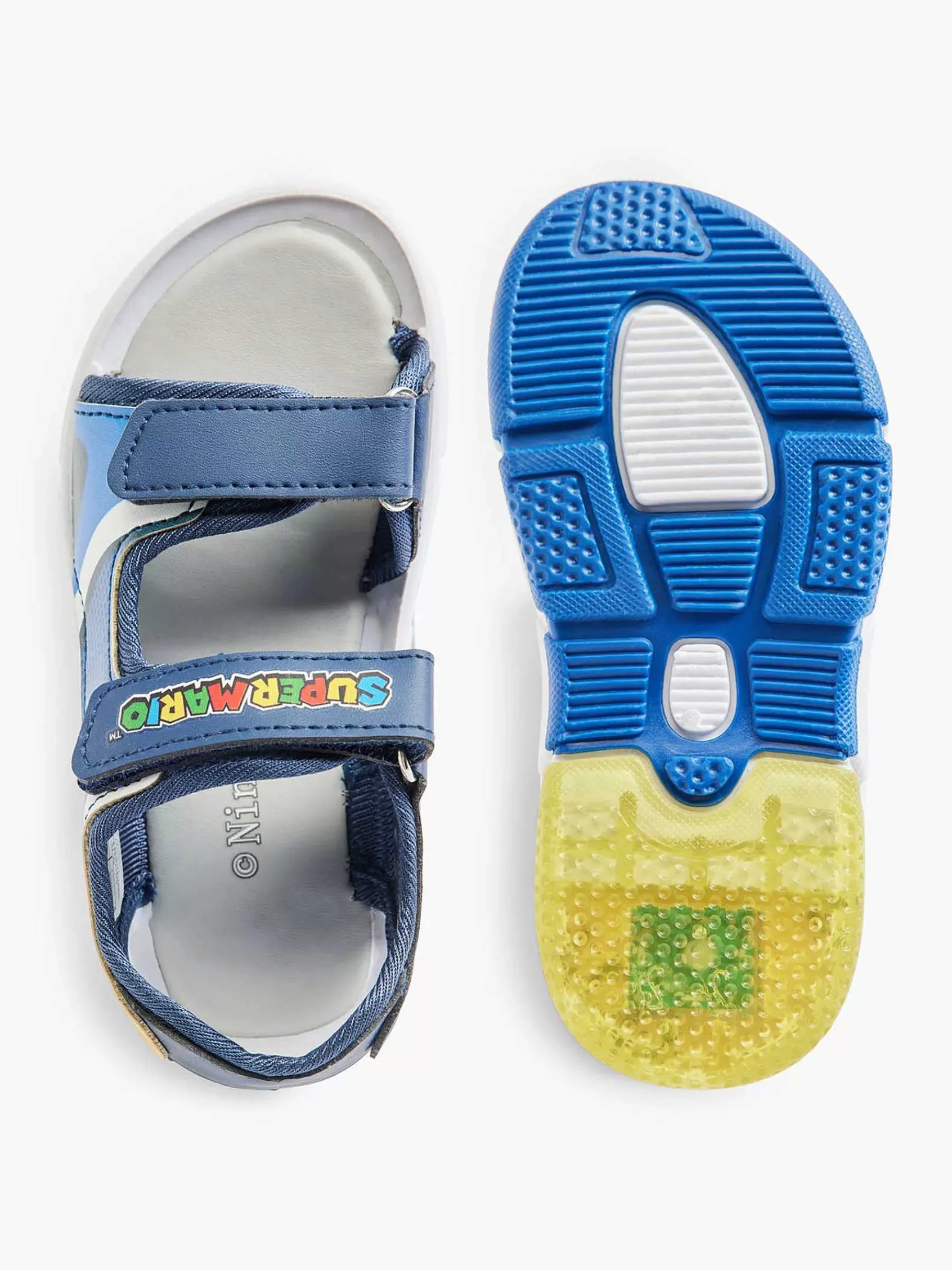 Super Mario Babyschoenen-Blauwe Sandaal