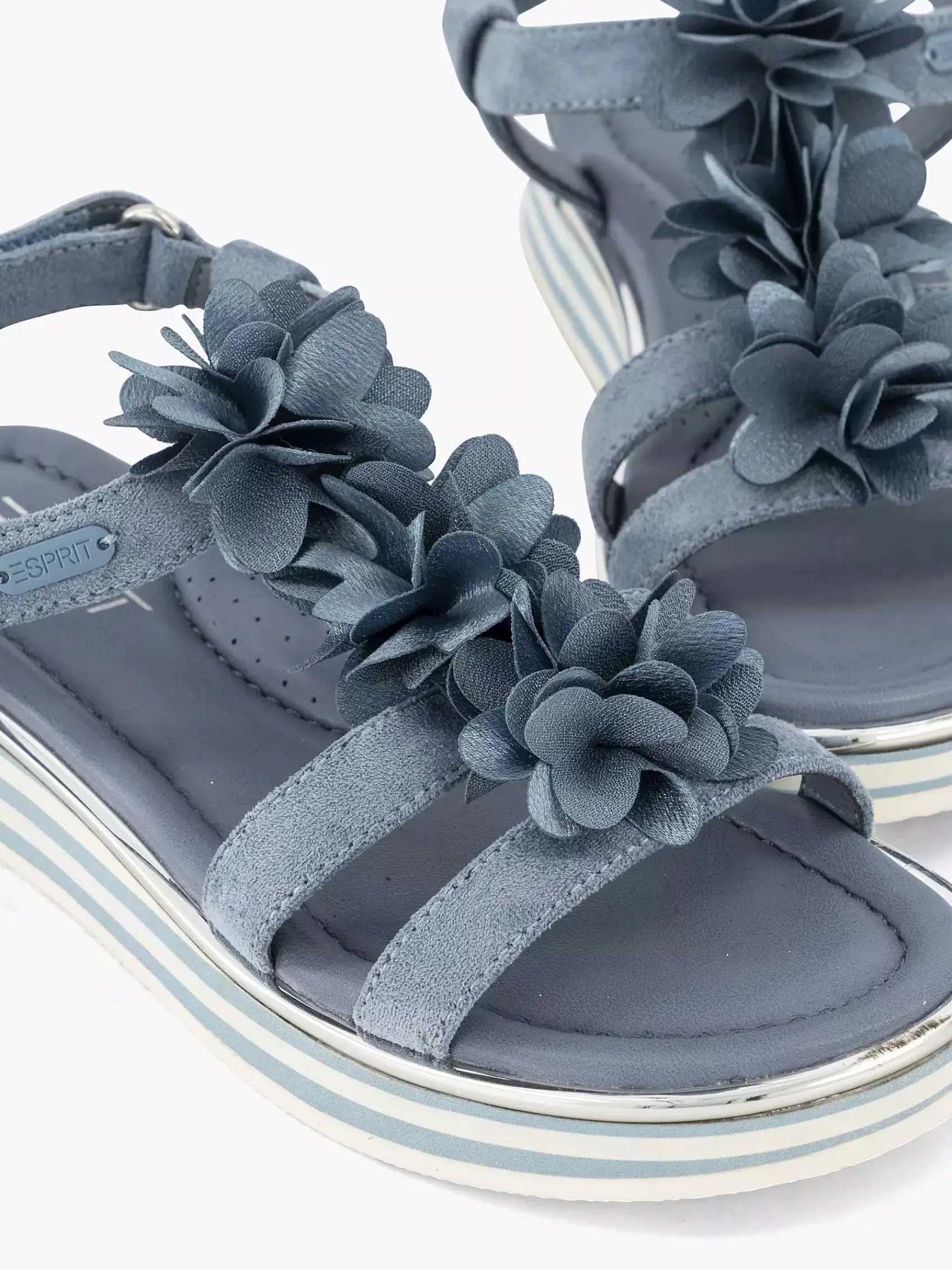 Esprit Jongensschoenen-Blauwe Sandaal Bloemen