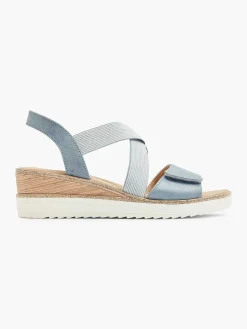 Easy Street Sandalen-Blauwe Sandalette Sleehak