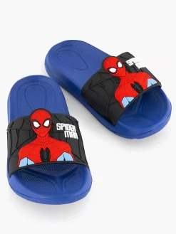 Spiderman Jongensschoenen-Blauwe Slipper