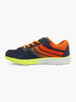 Vty Jongensschoenen-Blauwe Sneaker Elastische Veter