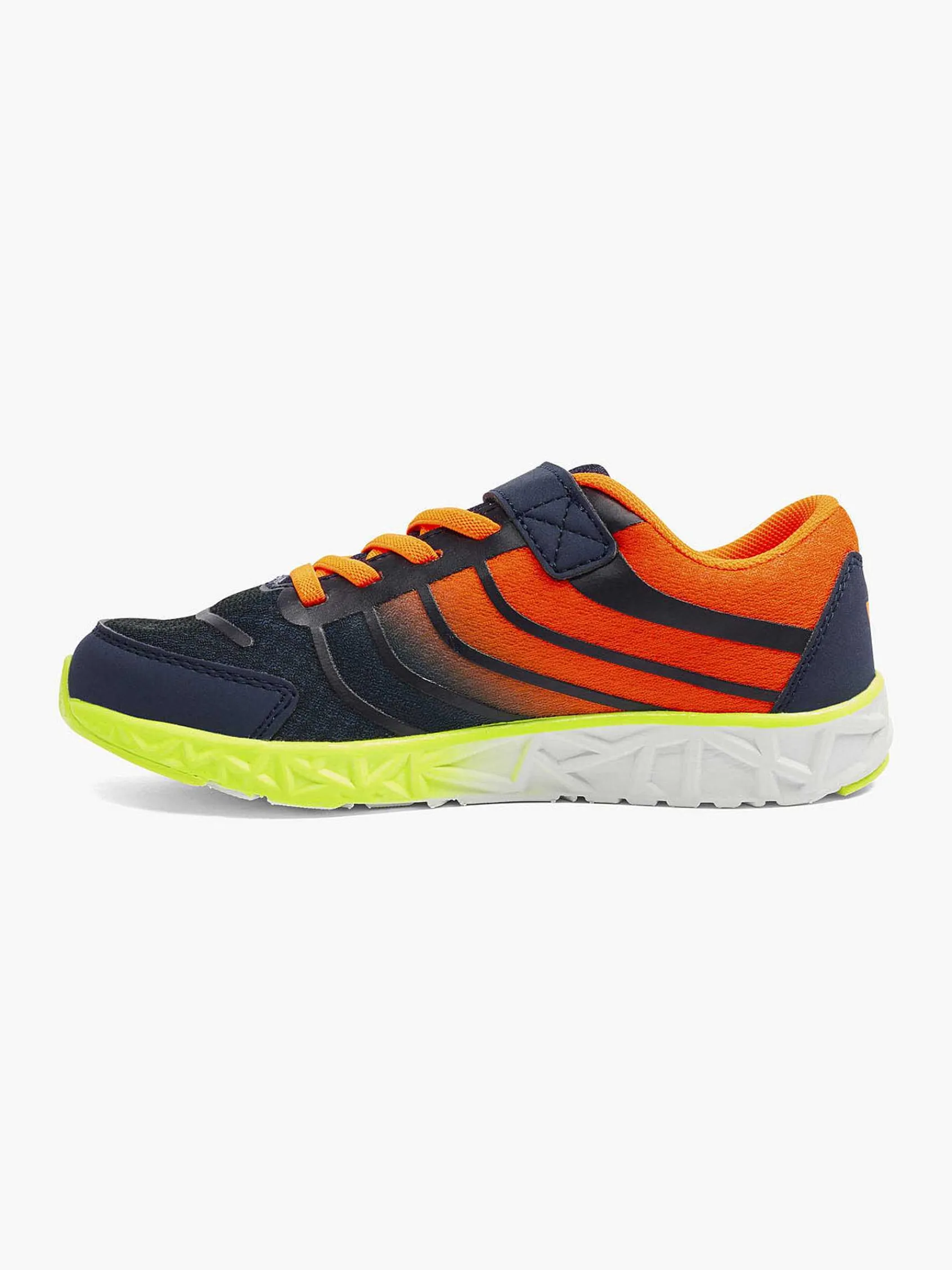 Vty Jongensschoenen-Blauwe Sneaker Elastische Veter