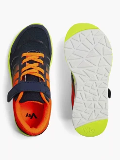 Vty Jongensschoenen-Blauwe Sneaker Elastische Veter