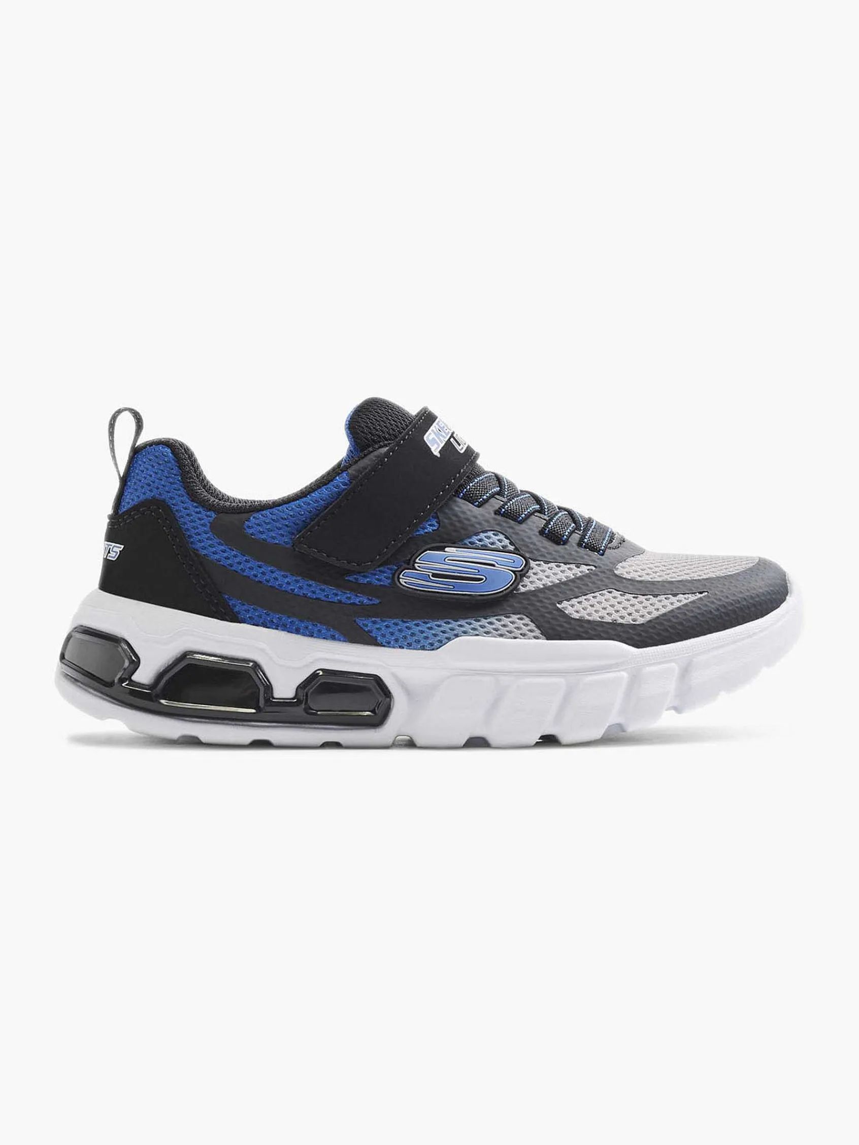 Skechers Jongensschoenen-Blauwe Sneaker Lichtjes