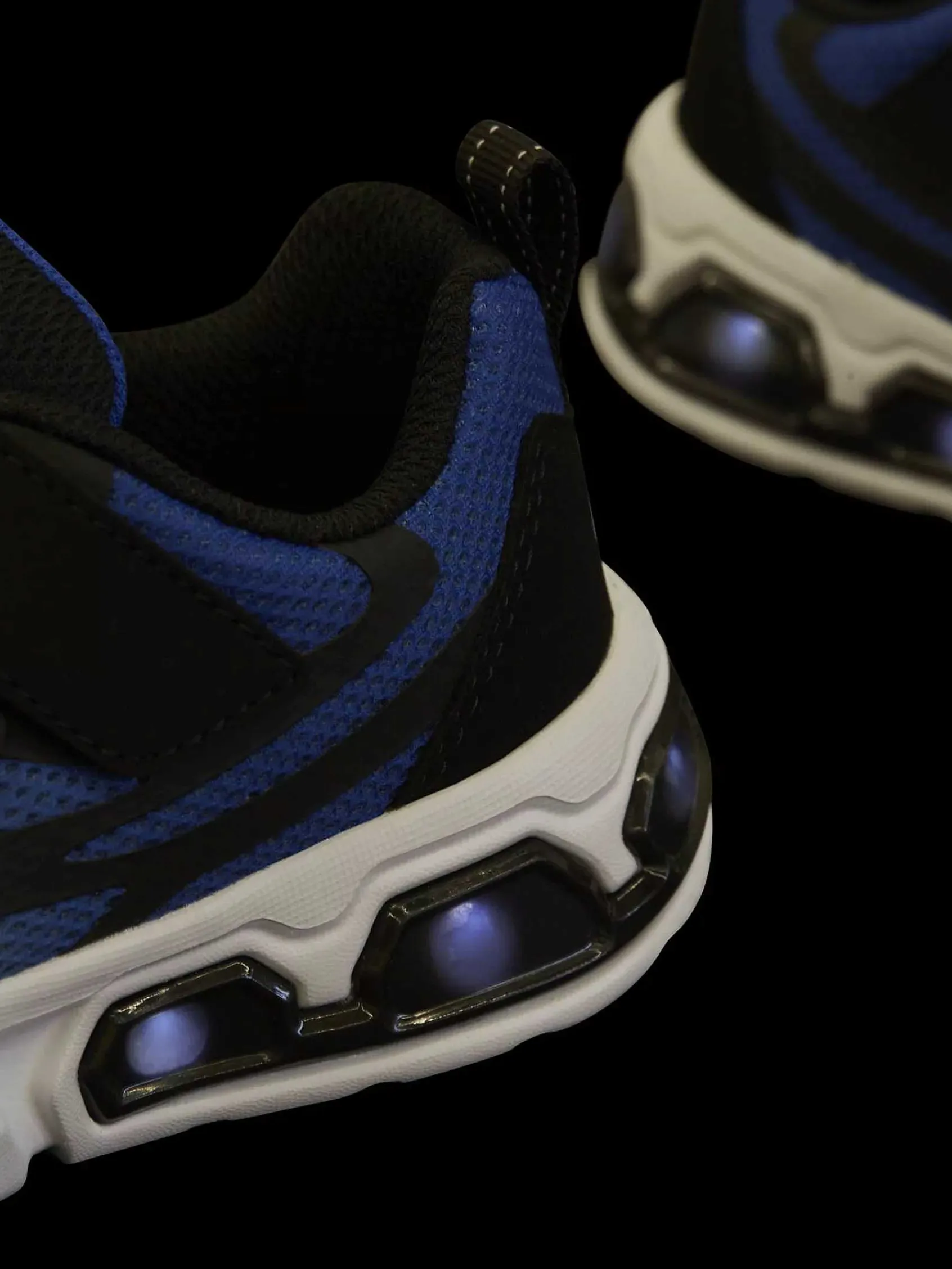 Skechers Jongensschoenen-Blauwe Sneaker Lichtjes