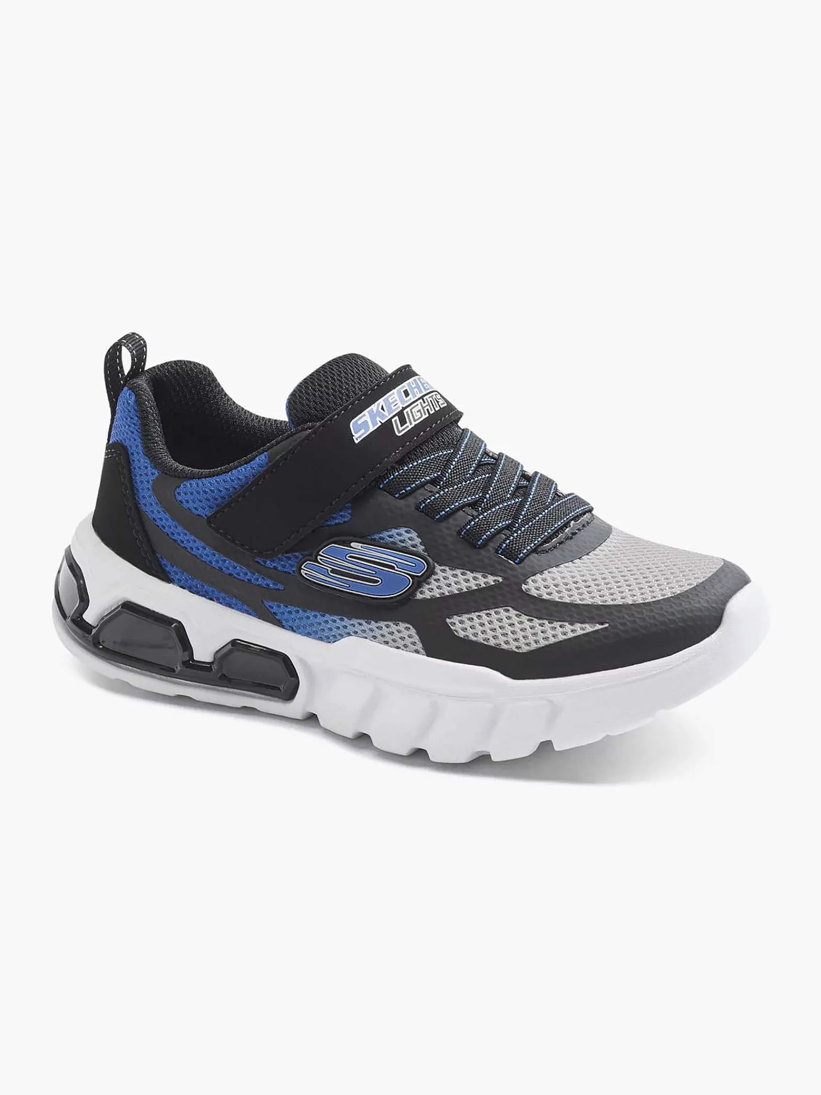 Skechers Jongensschoenen-Blauwe Sneaker Lichtjes
