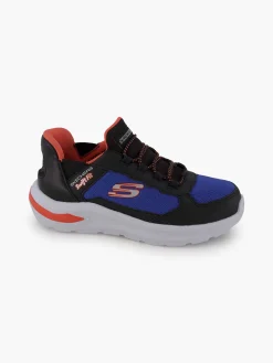 Skechers Jongensschoenen-Blauwe Sneaker Swift Fit - Hands Free