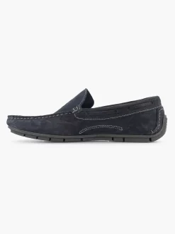 Easy Street Instappers-Blauwe Suede Comfort Instapper