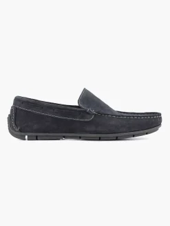 Easy Street Instappers-Blauwe Suede Comfort Instapper