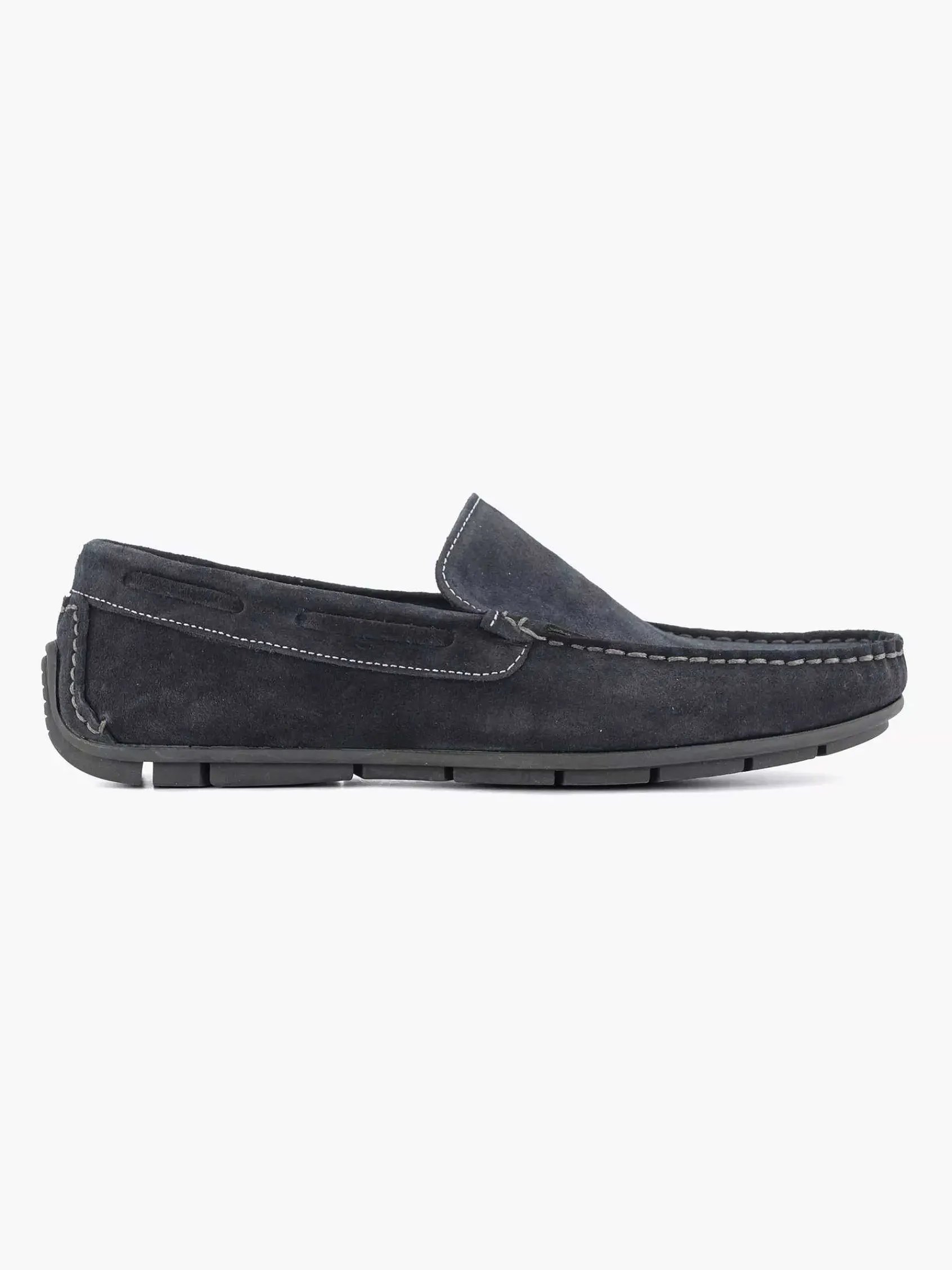 Easy Street Instappers-Blauwe Suede Comfort Instapper