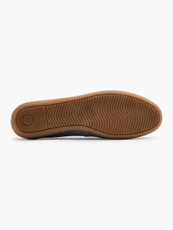 5th Avenue Instappers-Blauwe Suede Instapper Sierketting